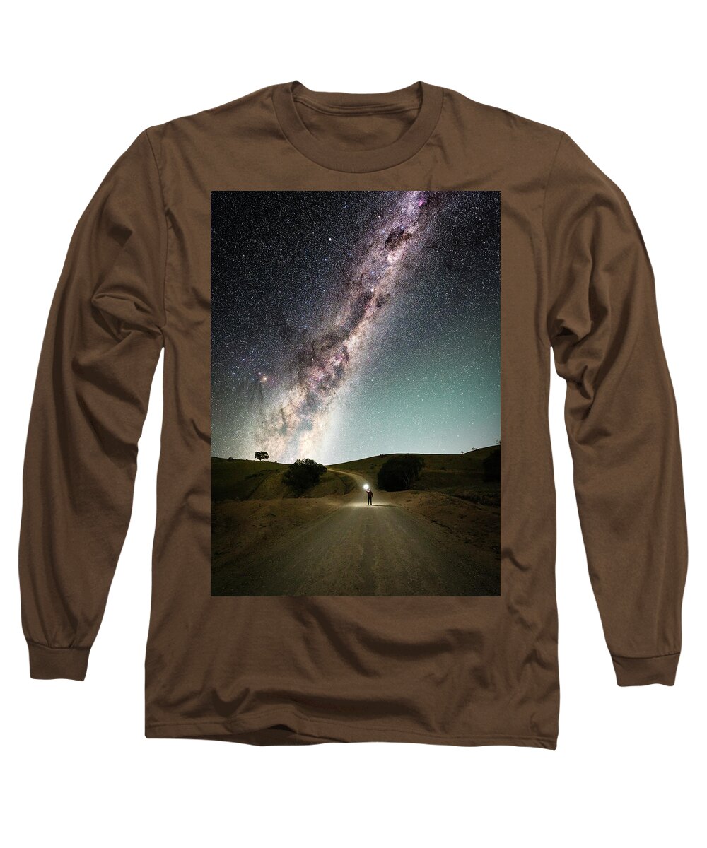 Astrophotography Long Sleeve T-Shirt featuring the photograph Emu In The Sky by Ari Rex