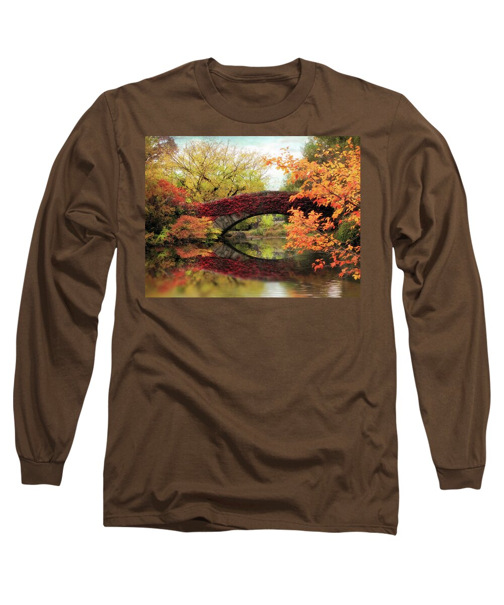 Autumn Long Sleeve T-Shirt featuring the photograph Gapstow Glory by Jessica Jenney