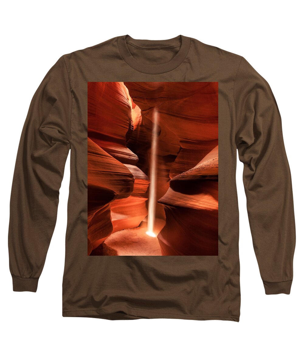 Light Beam Long Sleeve T-Shirt featuring the photograph Genesis by Peter Boehringer