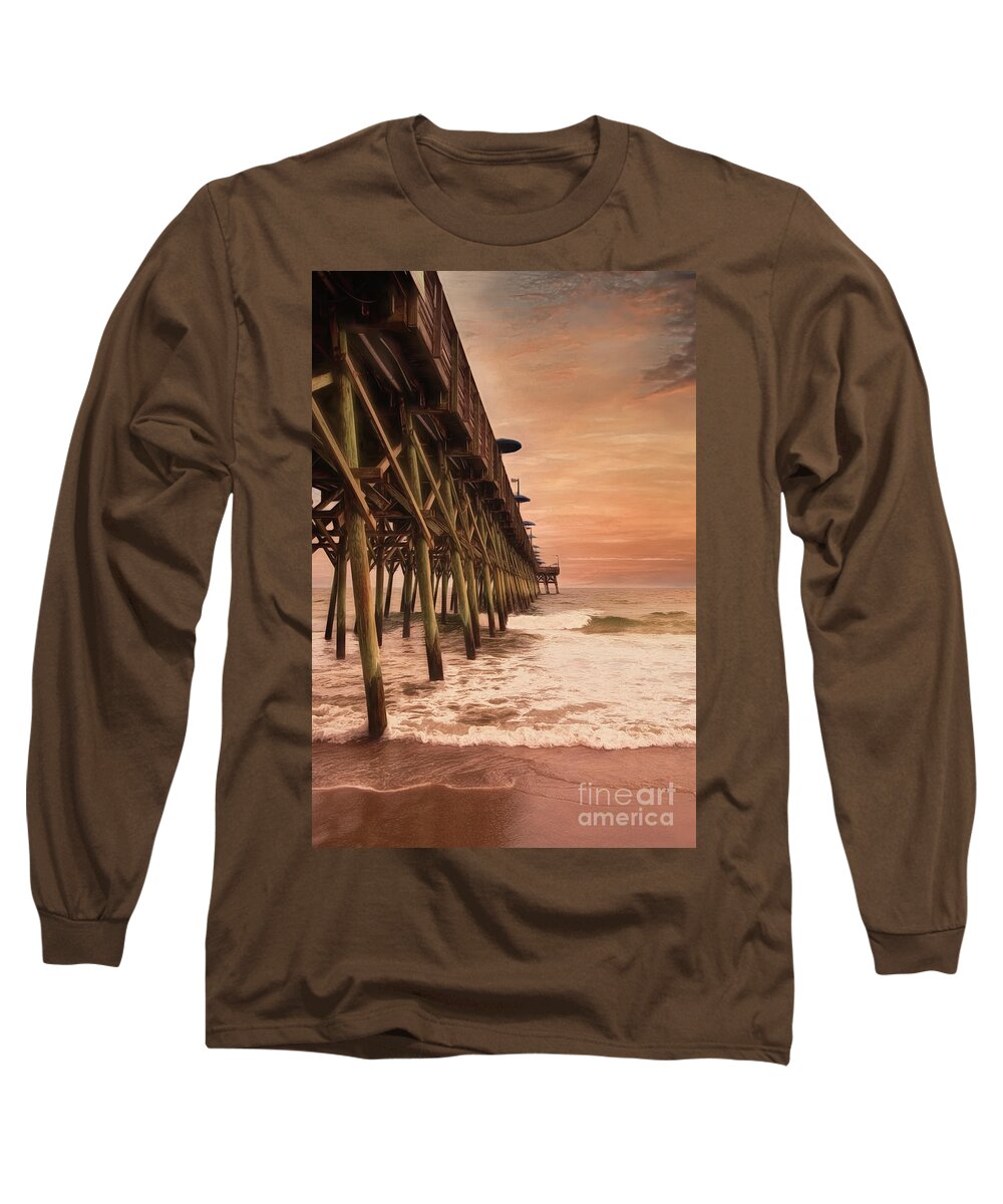 Beach Long Sleeve T-Shirt featuring the photograph Glorious Skies by Kathy Baccari