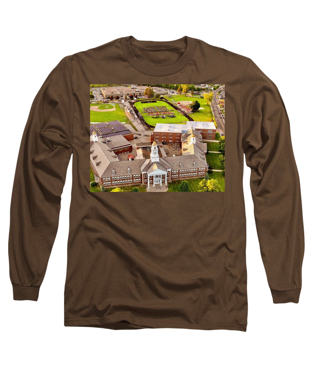  Long Sleeve T-Shirt featuring the photograph Graduation at Spaulding High School by John Gisis