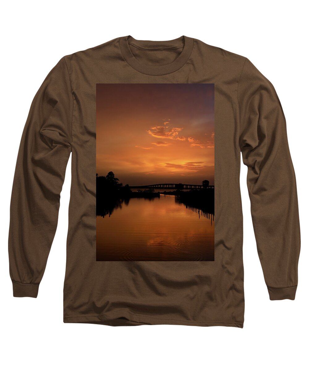 Landscape Long Sleeve T-Shirt featuring the photograph Sunset Reflection by JASawyer Imaging