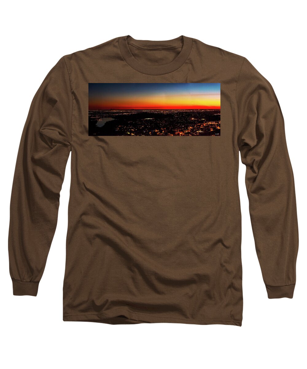 Cityscape Long Sleeve T-Shirt featuring the photograph Holding Onto the Light by Ryan Huebel