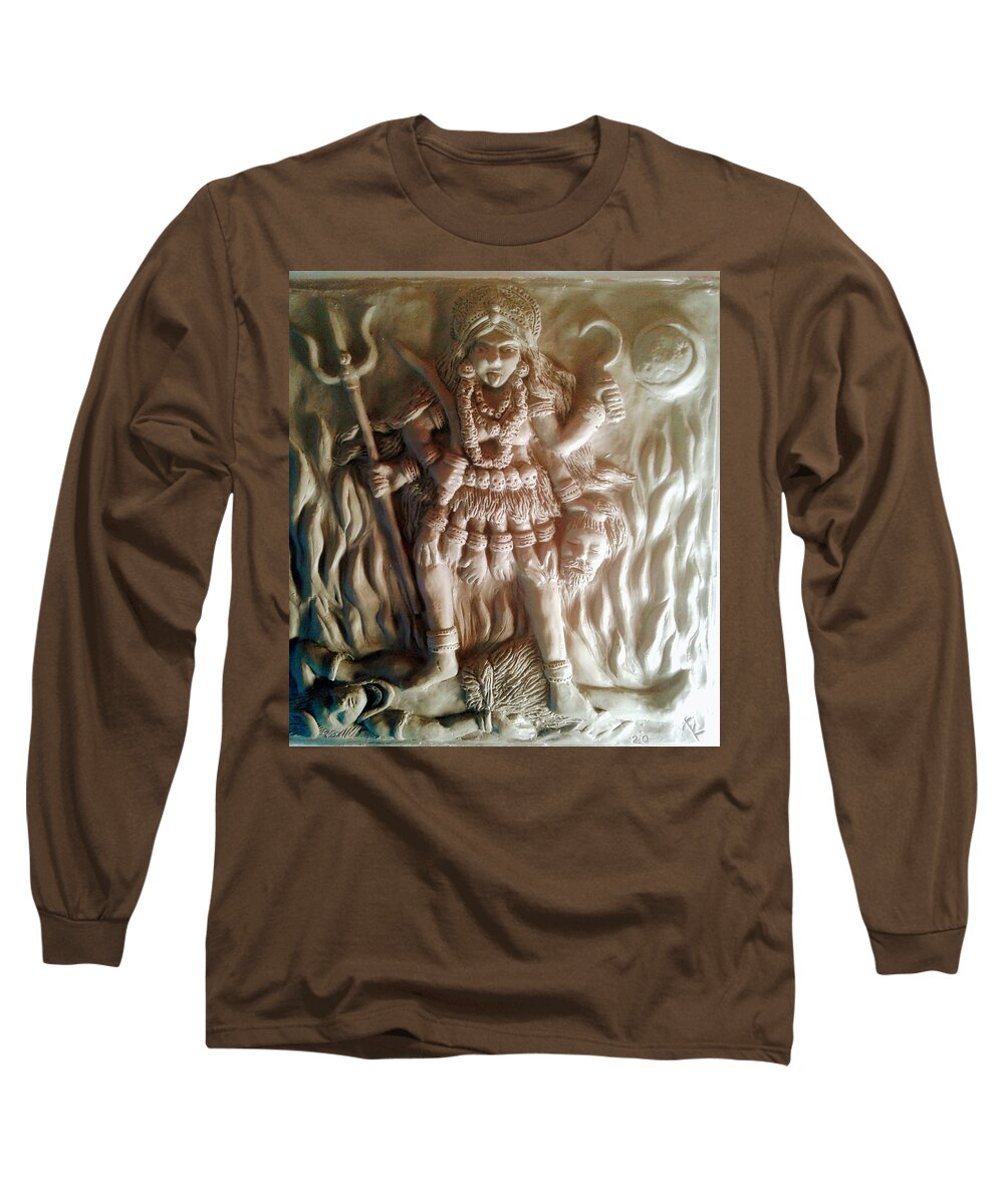  Long Sleeve T-Shirt featuring the painting Kali by James RODERICK