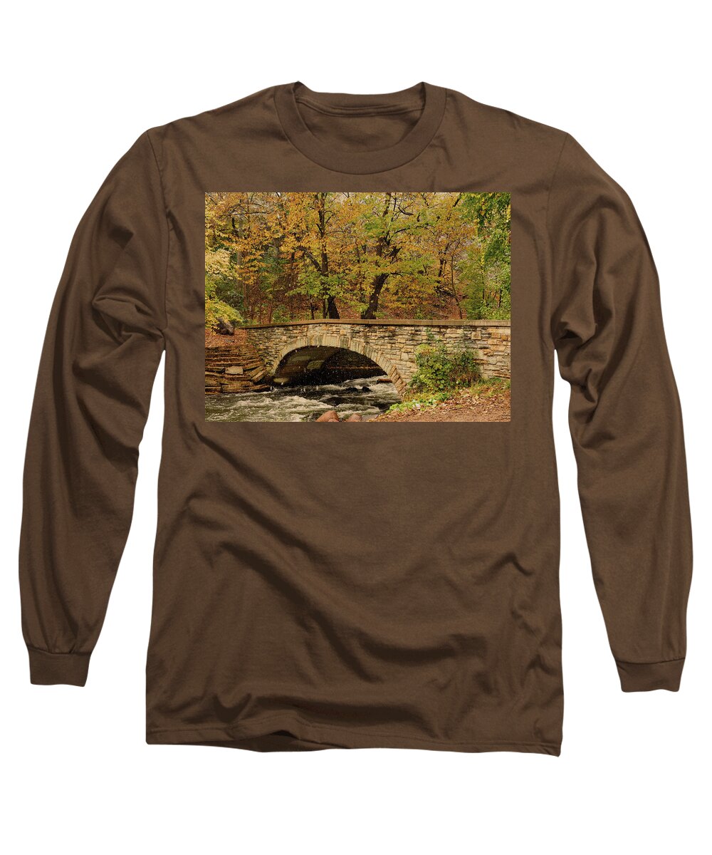 Peterson Nature Photography Long Sleeve T-Shirt featuring the photograph Minnehaha Stone Bridge by James Peterson