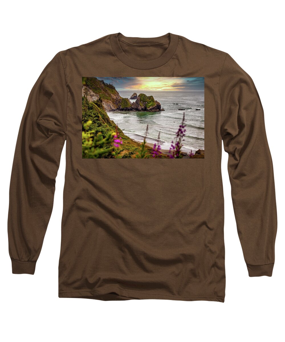 California Long Sleeve T-Shirt featuring the photograph Northern California Sunset by Bradley Morris
