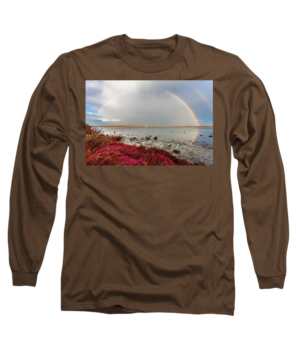 Atanasovsko Lake Long Sleeve T-Shirt featuring the photograph Rainbow by Evgeni Dinev