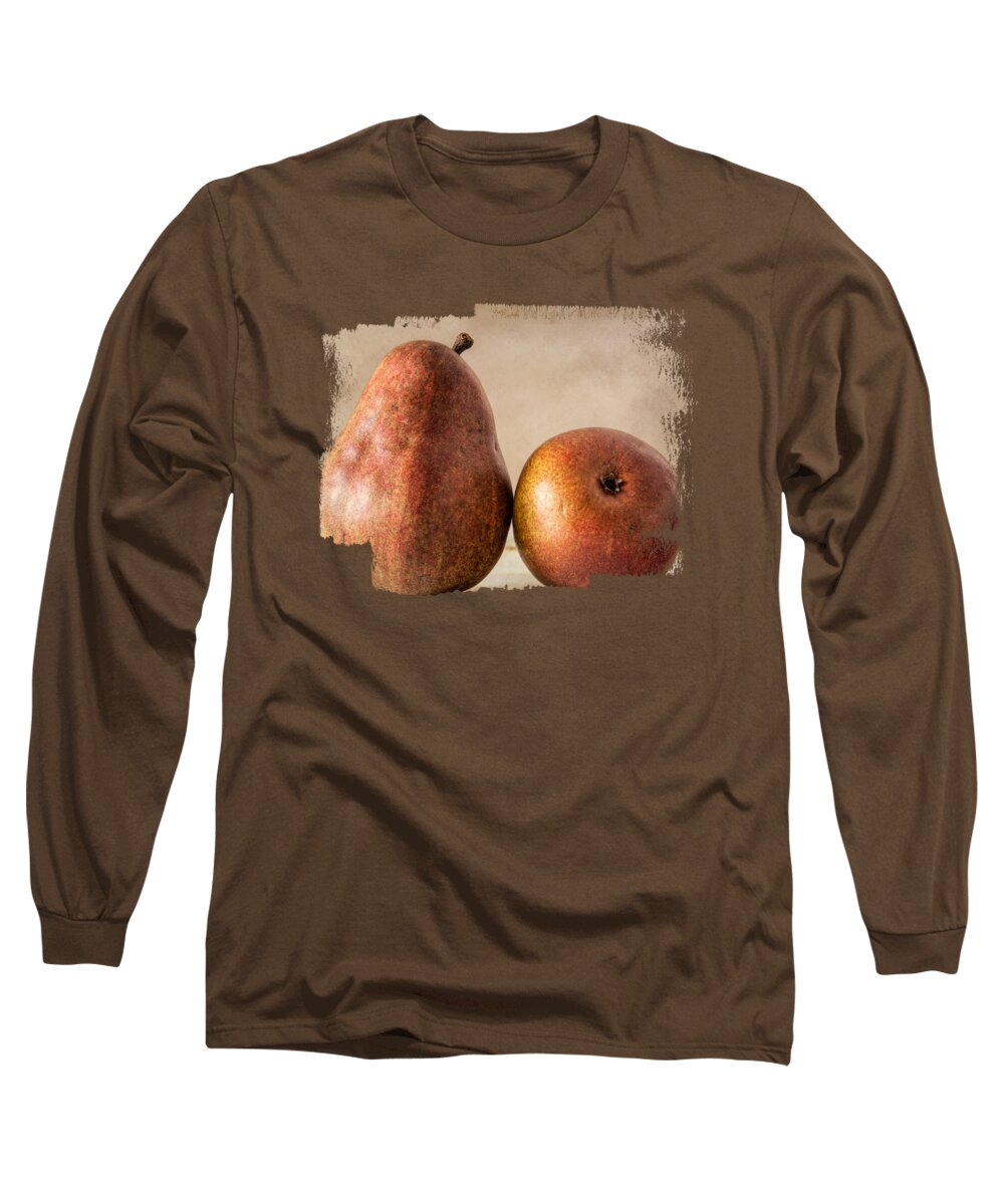 Red Pears Long Sleeve T-Shirt featuring the photograph Red Pears by Elisabeth Lucas