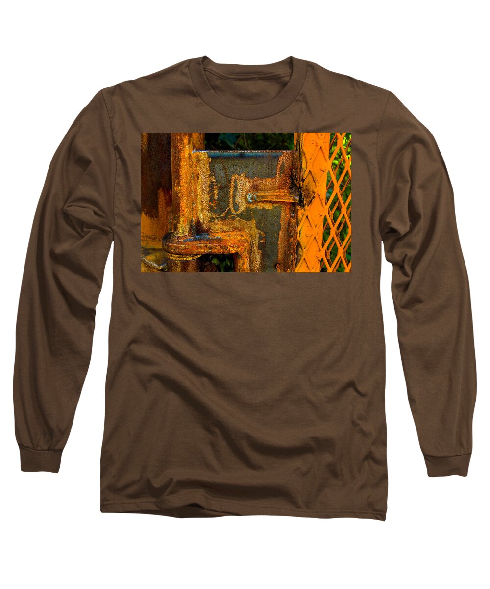 Rusty Gate Long Sleeve T-Shirt featuring the photograph Rustygate by Xavier Cardell