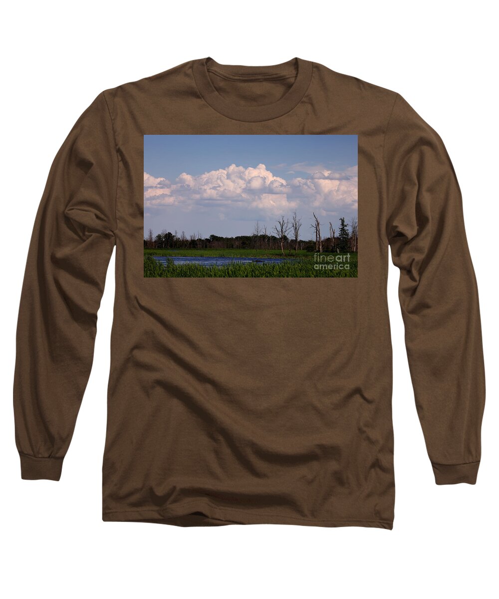 Iroquois Marshes Long Sleeve T-Shirt featuring the photograph Scenes from the Wildlife Area by Tony Lee