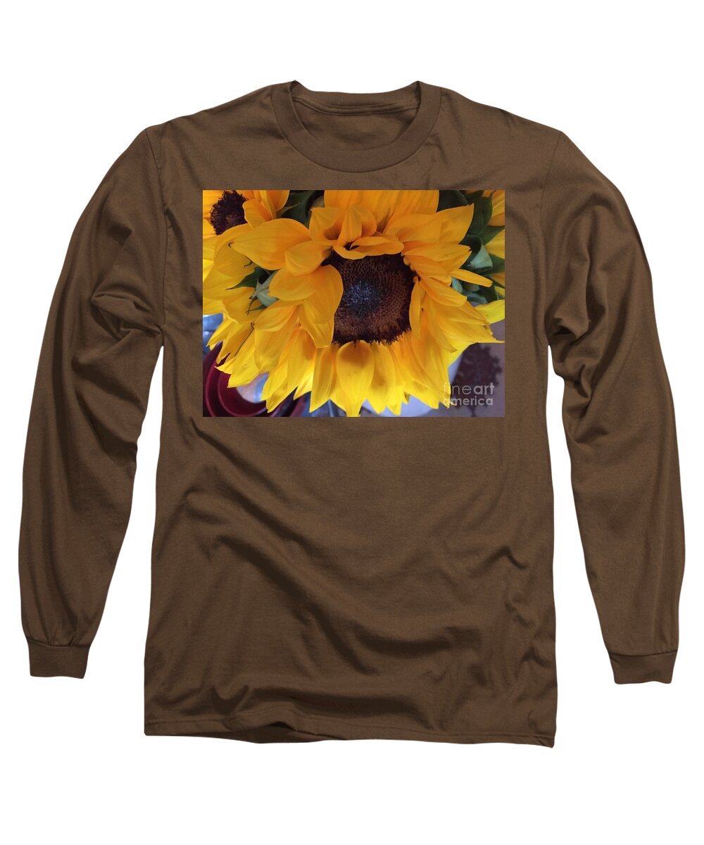 Sunny Long Sleeve T-Shirt featuring the photograph Sunflower Series 1-3 by J Doyne Miller
