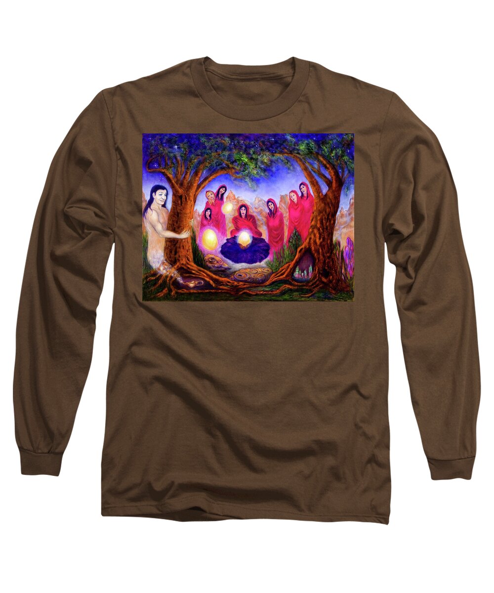 Genie Long Sleeve T-Shirt featuring the painting That Wish is Granted by Irene Vincent