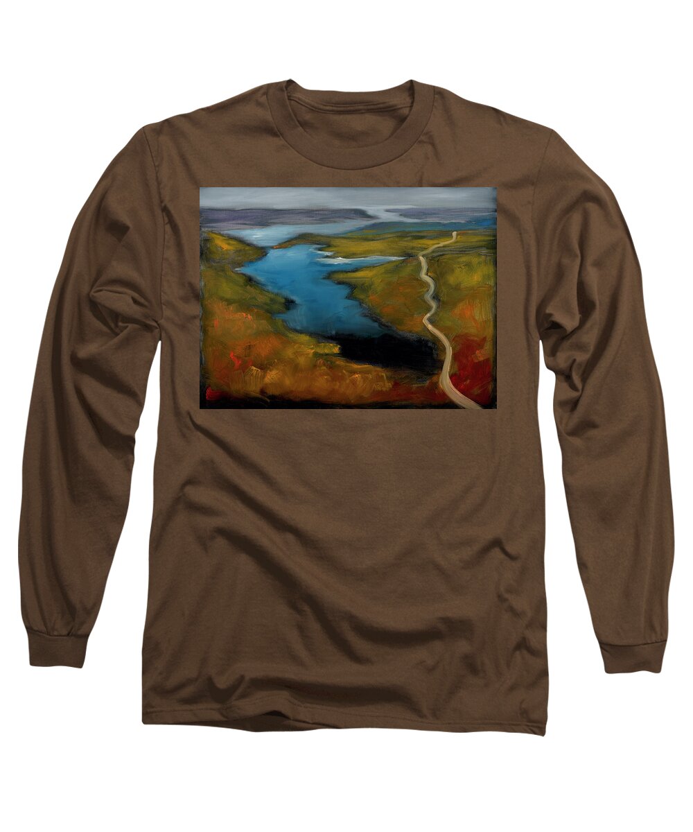 Loch Long Sleeve T-Shirt featuring the painting The Course by Roger Clarke