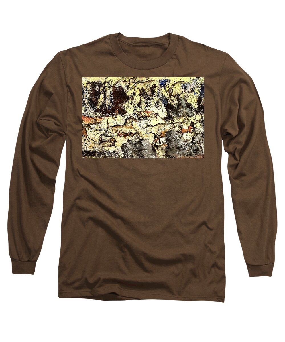 Journey Long Sleeve T-Shirt featuring the painting The Journey Within Piece #4 by Eileen Kelly