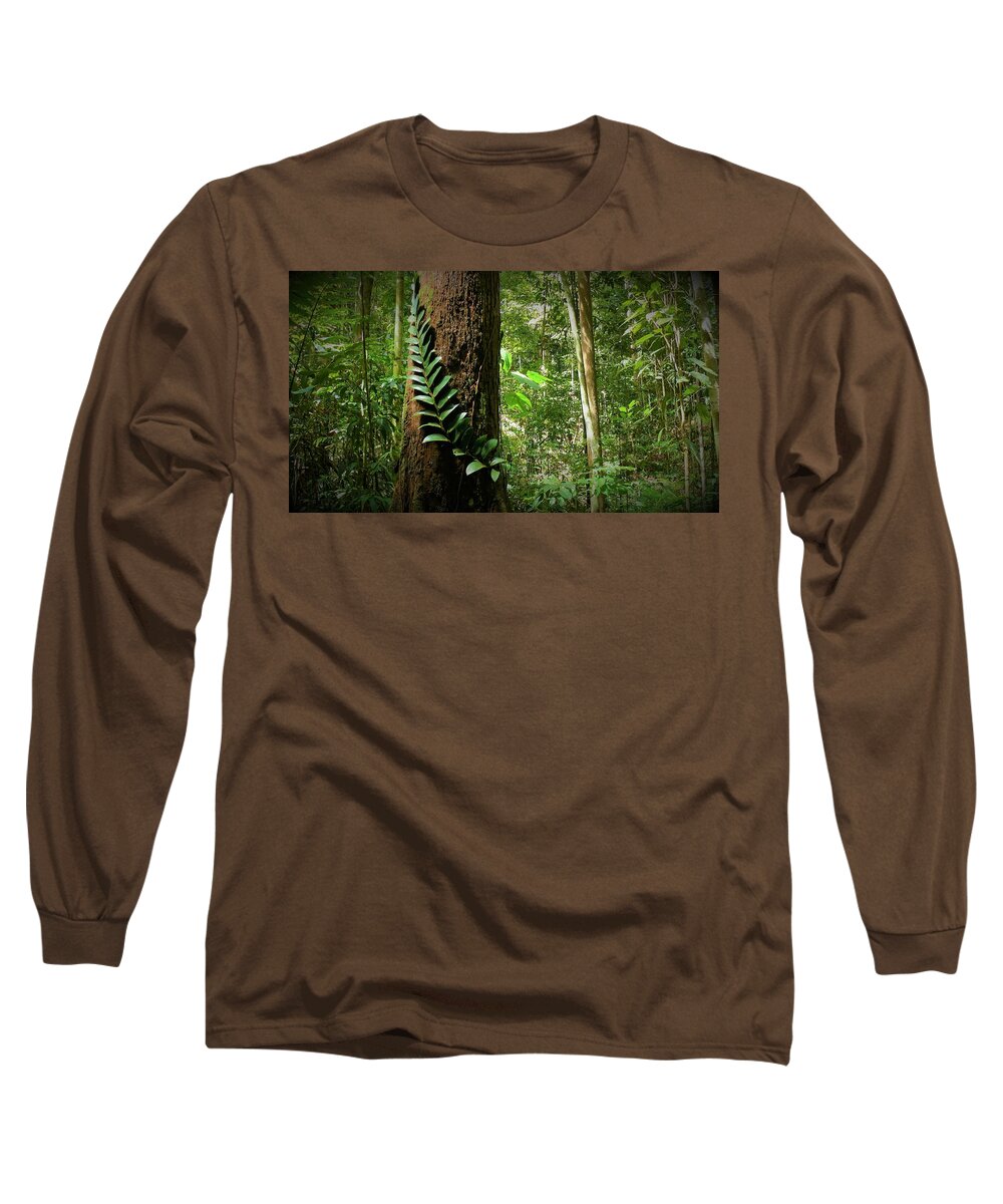 Tropical Forest Long Sleeve T-Shirt featuring the photograph Tropical Forest 3 by Robert Bociaga