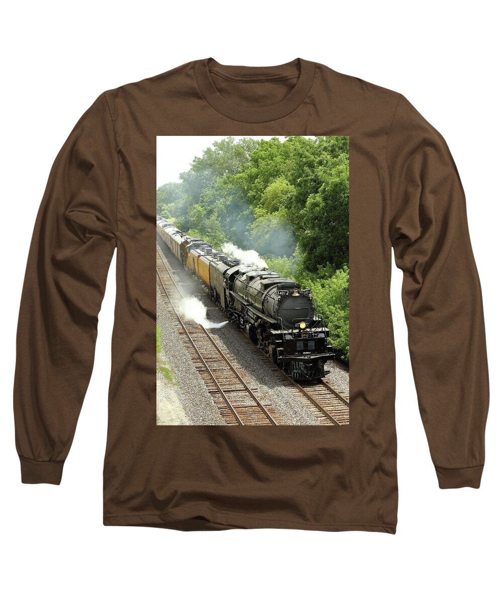Union Pacific Big Boy 4014 Long Sleeve T-Shirt featuring the photograph Union Pacific Big Boy 4014 by Lens Art Photography By Larry Trager