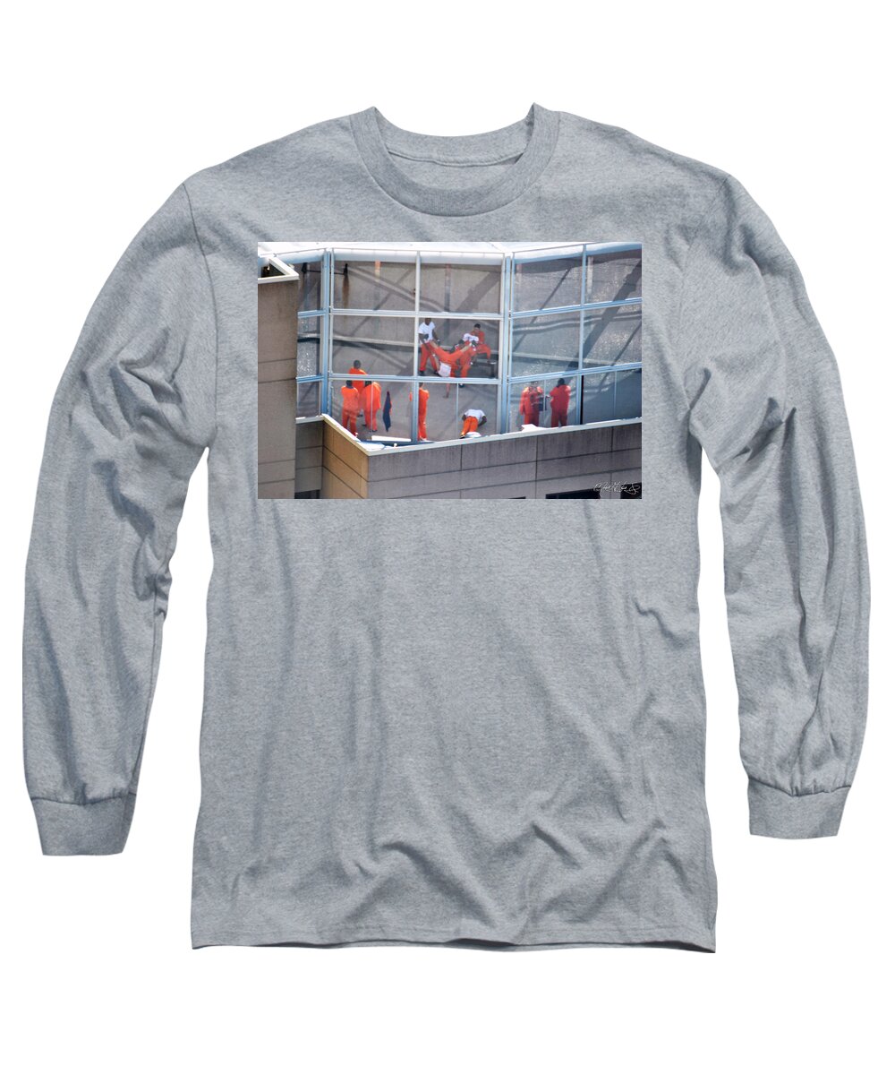 County Jail Long Sleeve T-Shirt featuring the photograph 001 Nothing but Time... by Michael Frank Jr