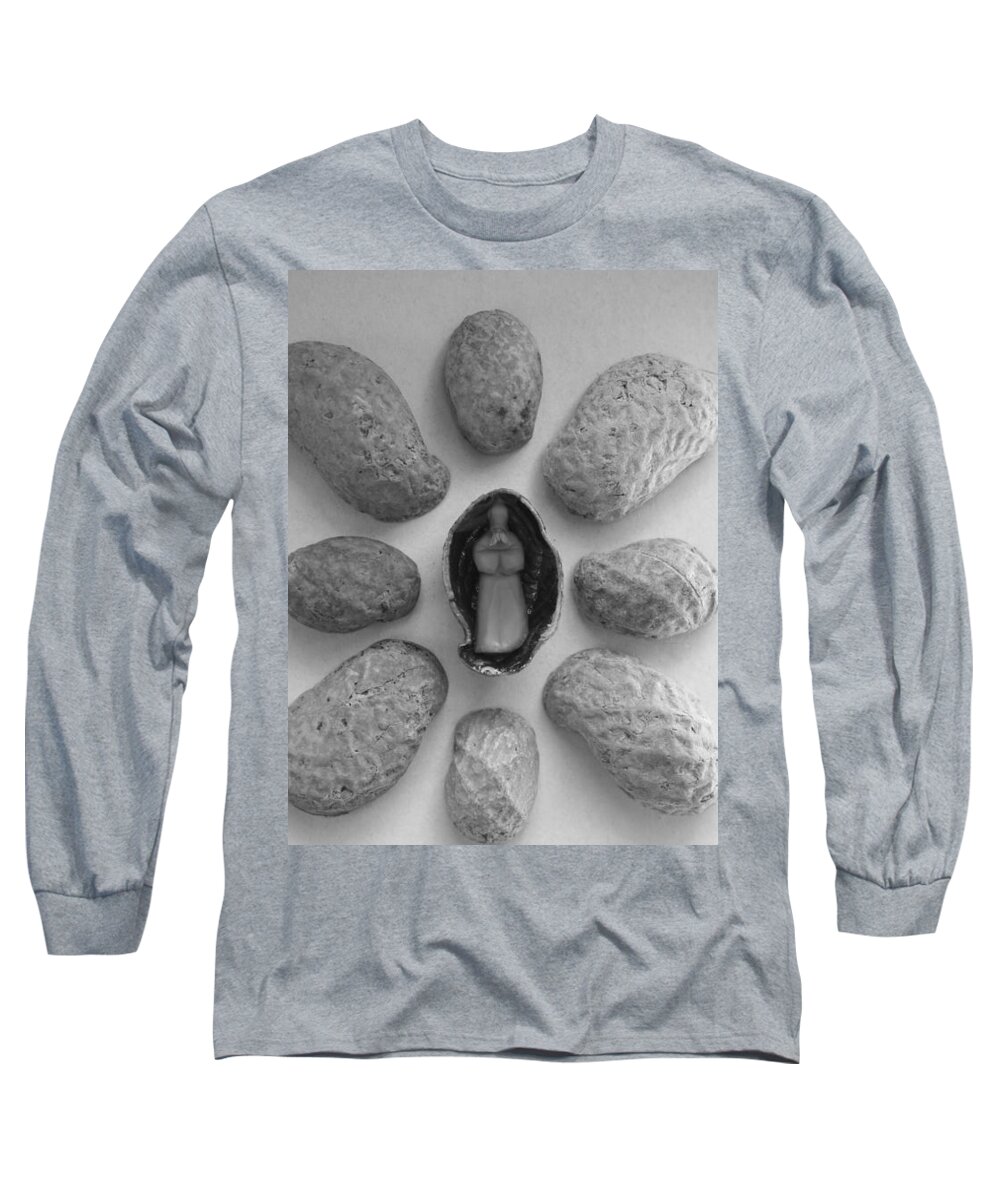 Sage Long Sleeve T-Shirt featuring the photograph Old Man in the Peanut #2 by Ismael Cavazos