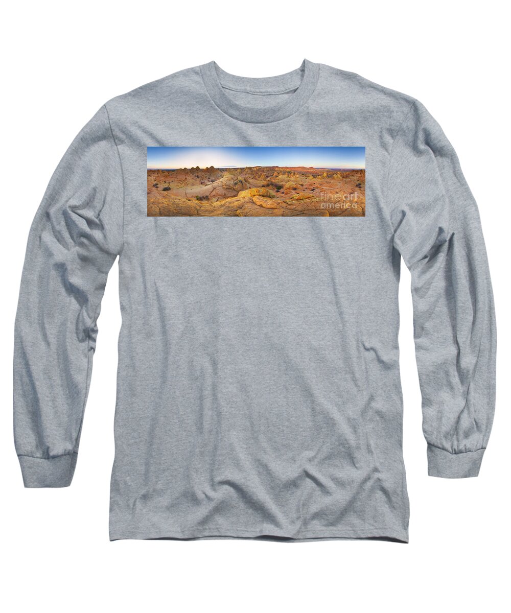 00431243 Long Sleeve T-Shirt featuring the photograph Coyote Buttes Arizona by Yva Momatiuk John Eastcott
