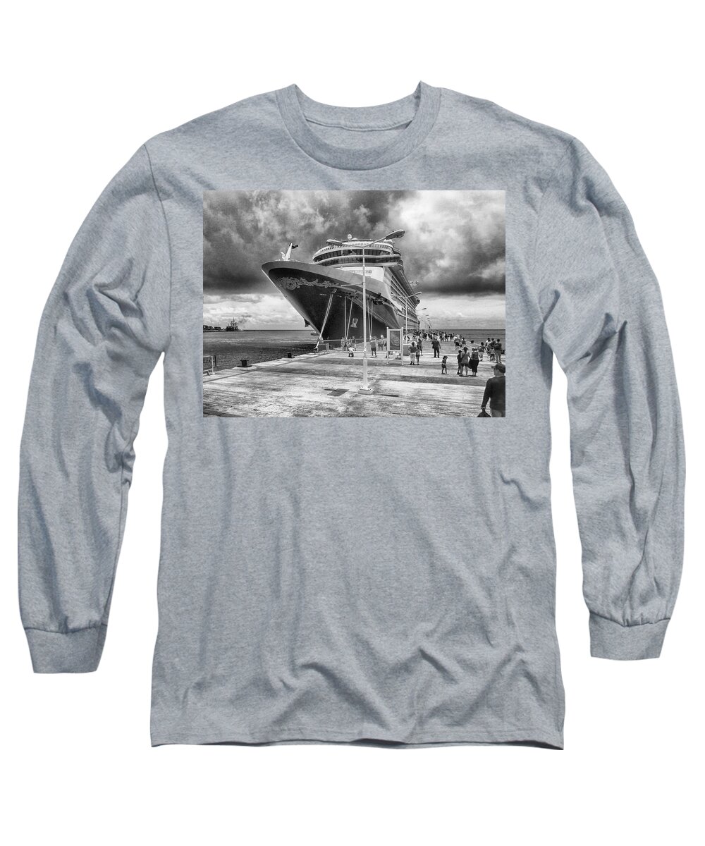 Seascape Photography Long Sleeve T-Shirt featuring the photograph Disney Fantasy #2 by Howard Salmon
