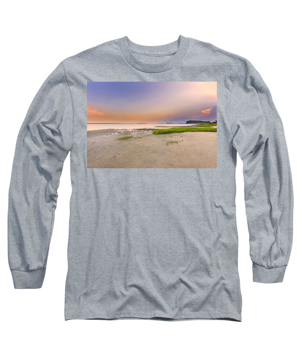 Abstract Long Sleeve T-Shirt featuring the photograph Hilton Head Island #2 by Peter Lakomy