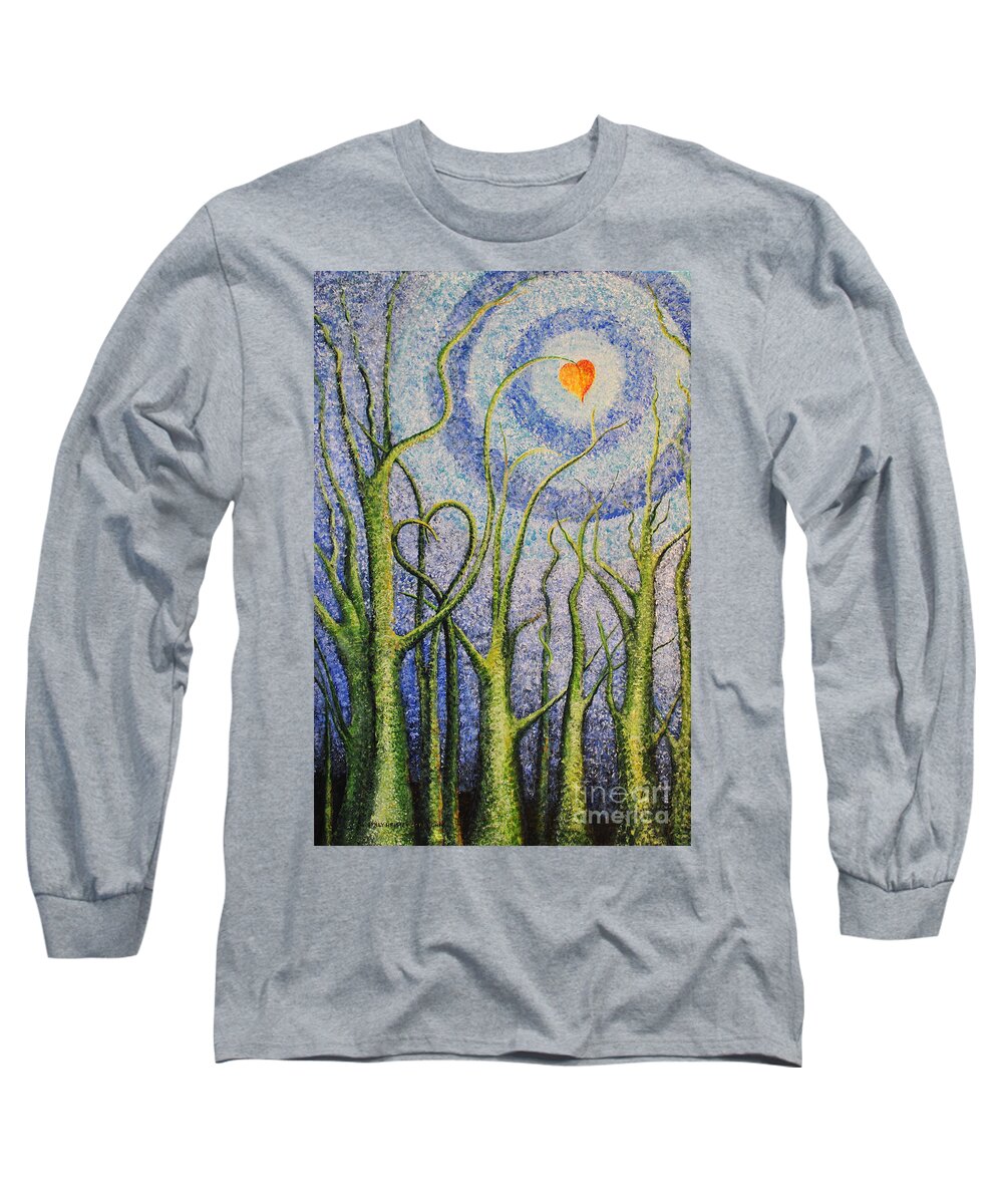 You Always Know Long Sleeve T-Shirt featuring the painting You Always Know by Holly Carmichael