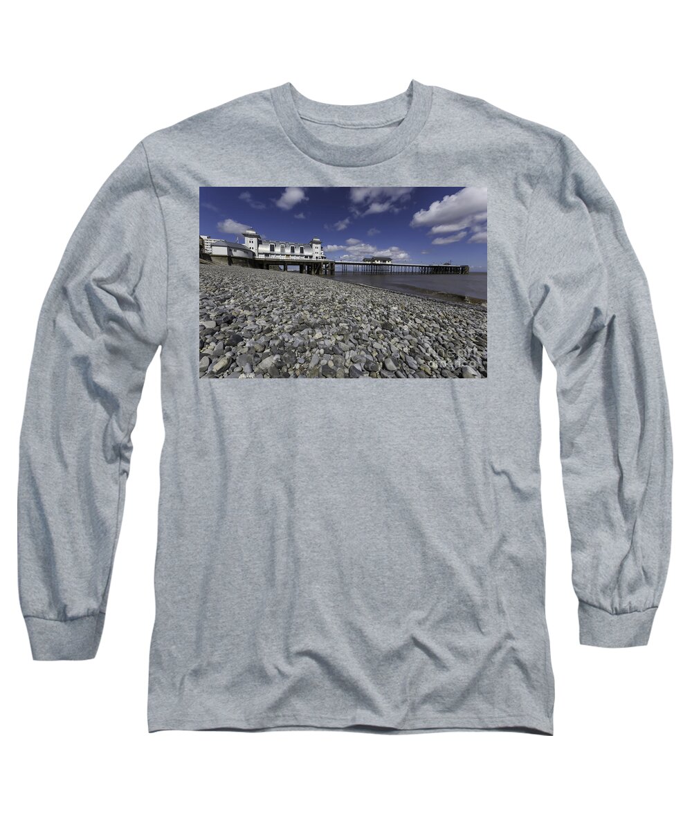 Penarth Pier Long Sleeve T-Shirt featuring the photograph Penarth Pier 2 by Steve Purnell
