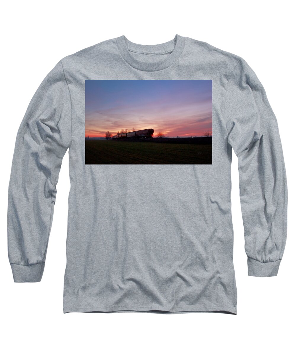 Train Long Sleeve T-Shirt featuring the photograph Abandoned train by Eti Reid