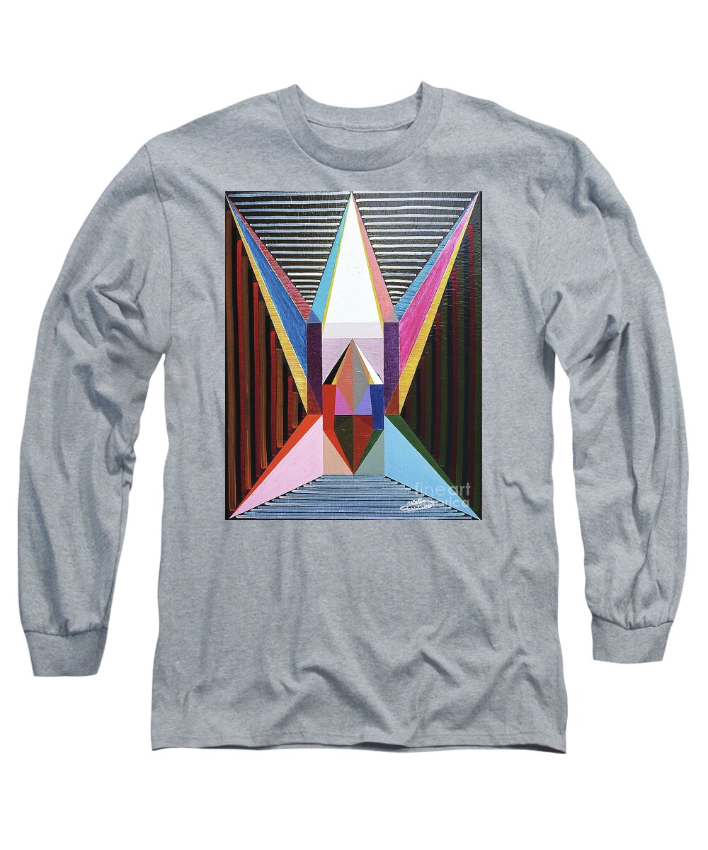 Spirituality Long Sleeve T-Shirt featuring the painting Alliance by Michael Bellon