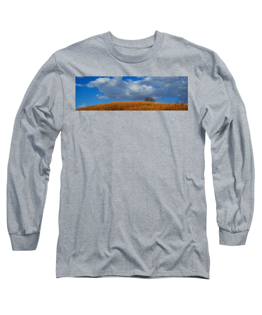 Landscape Long Sleeve T-Shirt featuring the photograph Along Big Bluestem Ridge by Bruce Morrison