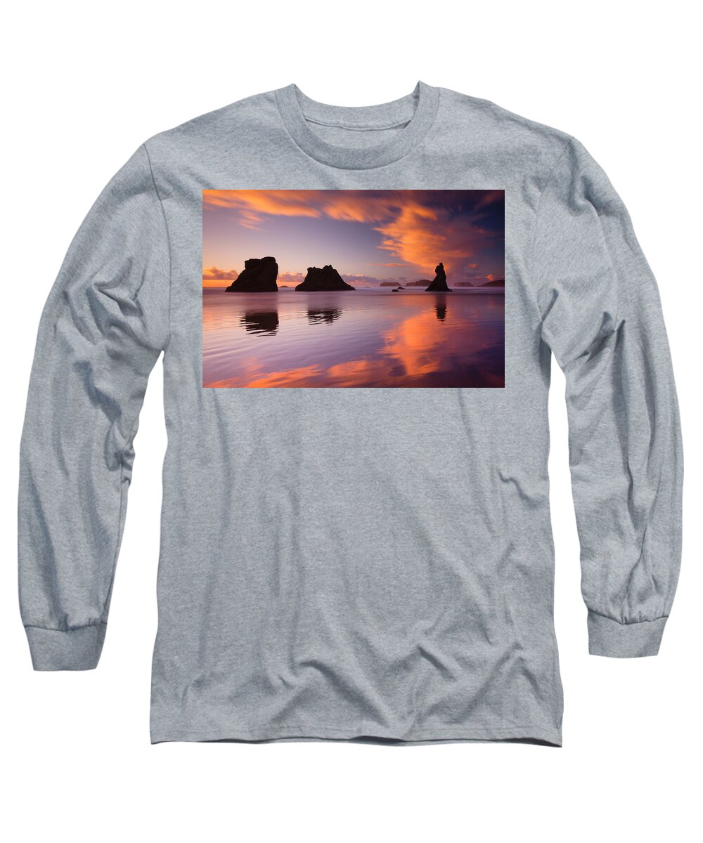 Bandon Long Sleeve T-Shirt featuring the photograph Bands of Bandon by Darren White