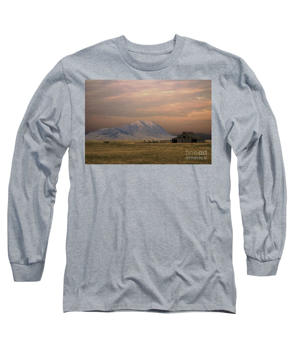 South Dakota Long Sleeve T-Shirt featuring the photograph Bear Butte Sunrise by John Greco