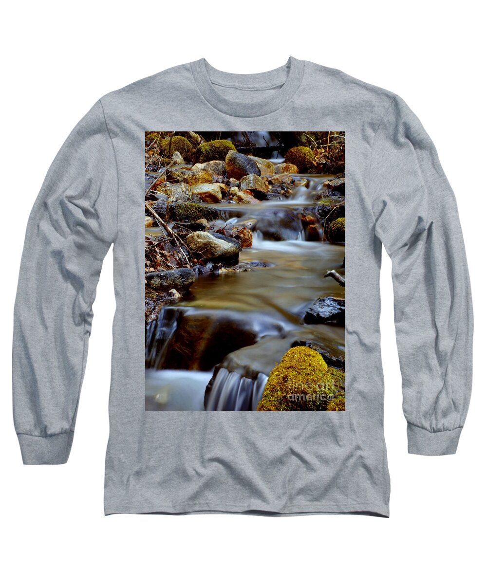 Water Long Sleeve T-Shirt featuring the photograph Bisbee Creek by Loni Collins