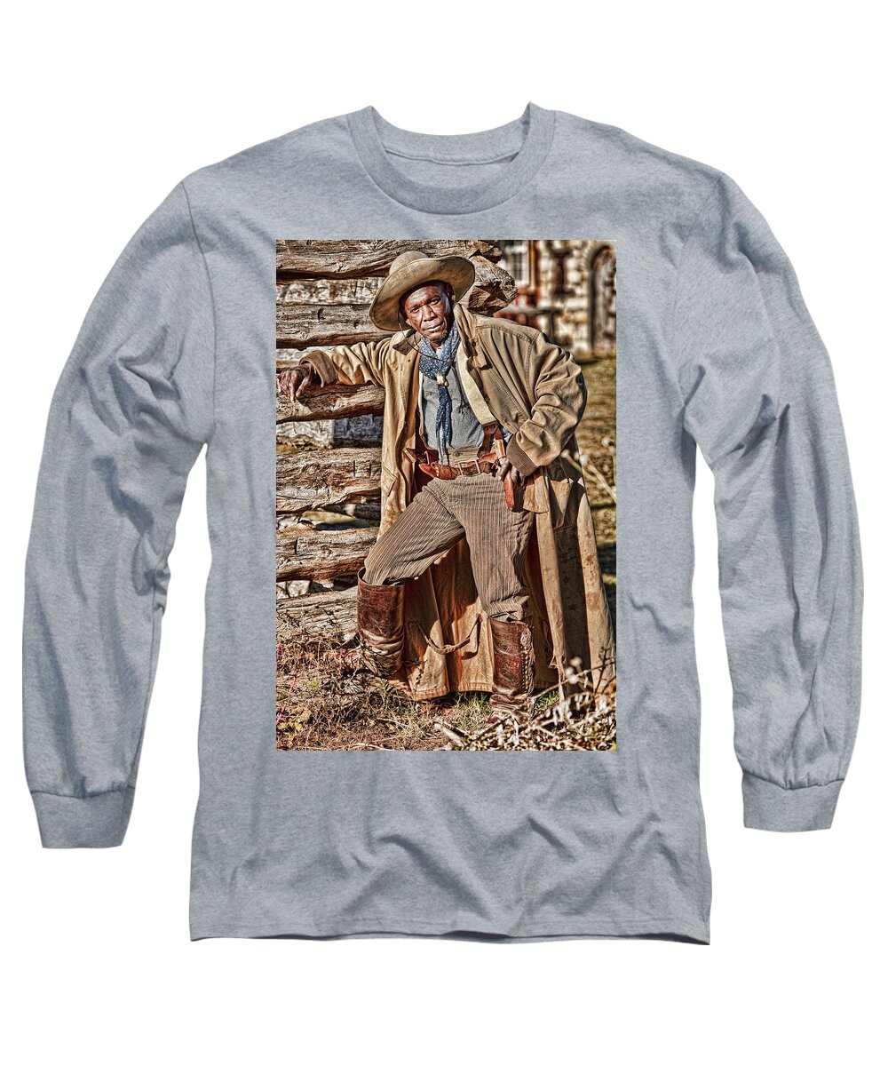 Western Long Sleeve T-Shirt featuring the photograph Boots by Jack Milchanowski