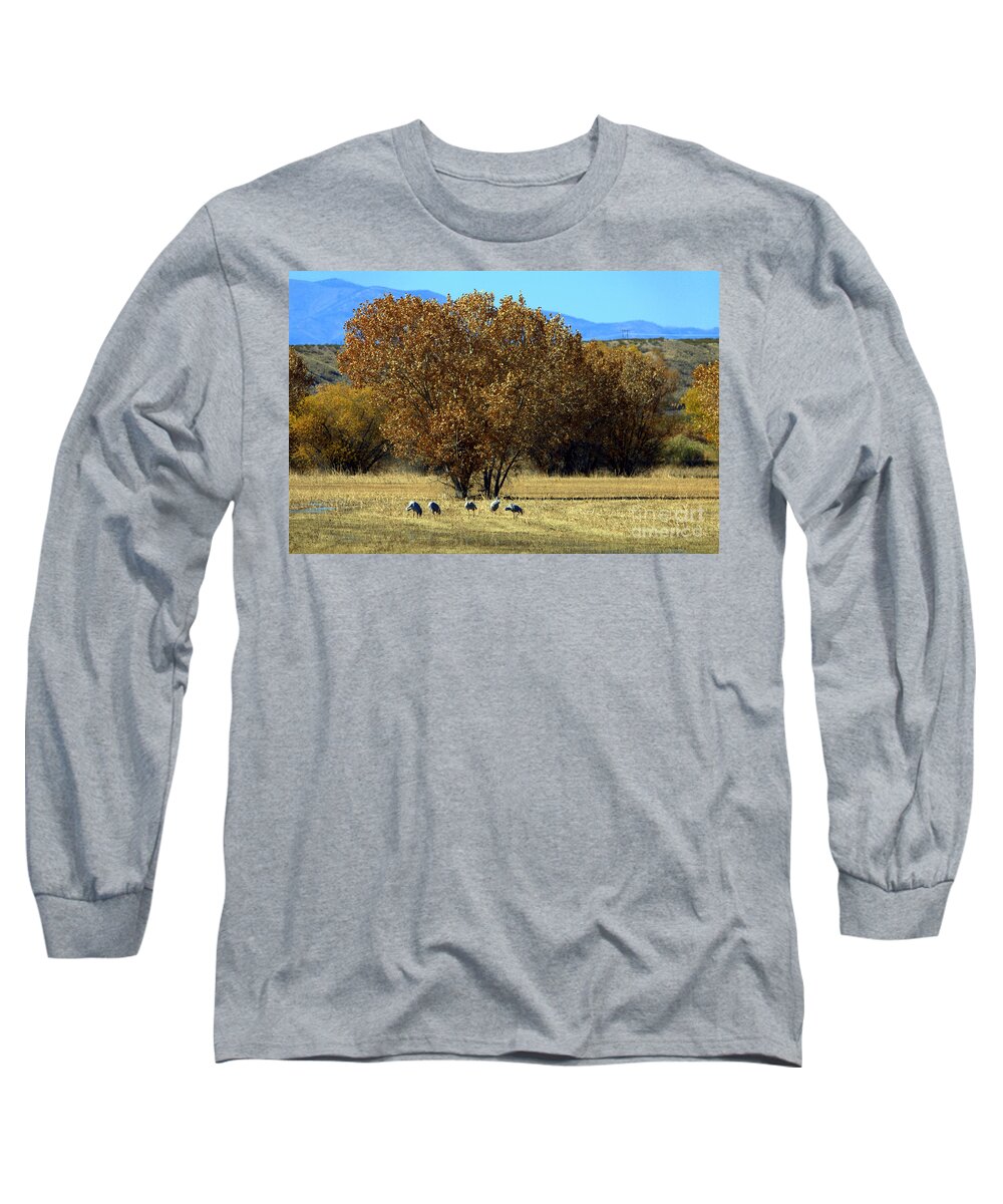 Bosque Del Apache Long Sleeve T-Shirt featuring the photograph Bosque del Apache Landscape No. 1 by John Greco