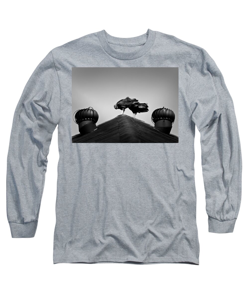 Vulture Long Sleeve T-Shirt featuring the photograph Buzzards 2 by Mark Alder