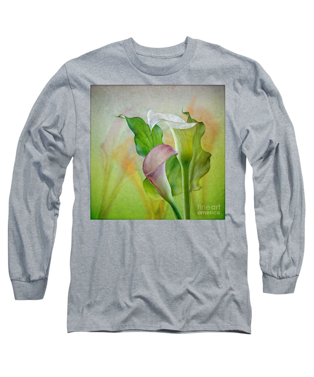 Calla Lily Long Sleeve T-Shirt featuring the photograph Calla Lily Garden by Shirley Mangini