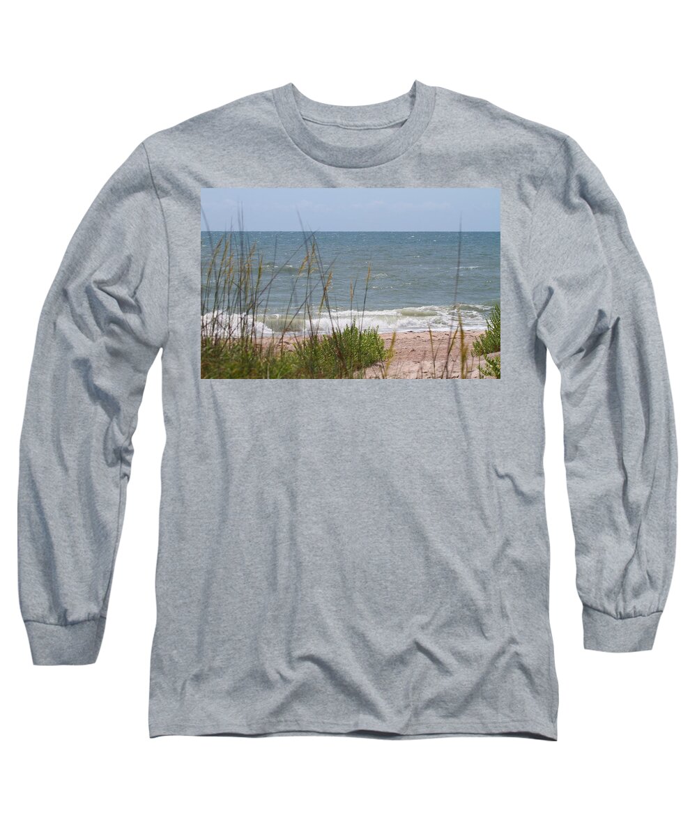 Cape Lookout National Seashore Long Sleeve T-Shirt featuring the photograph Cape Lookout National Seashore 2 by Cathy Lindsey