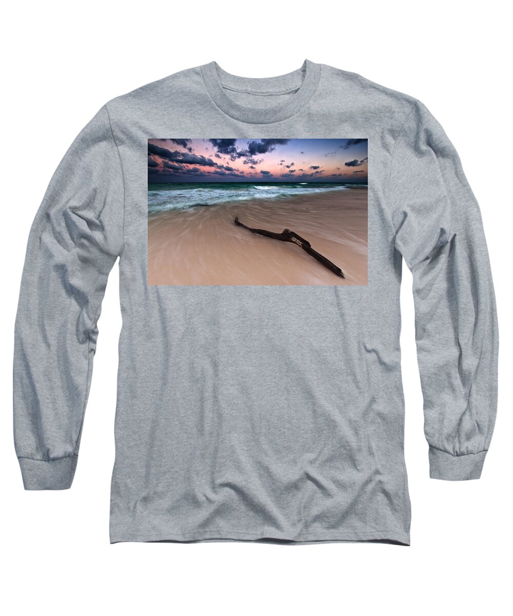 Sunset Long Sleeve T-Shirt featuring the photograph Caribbean Sunset by Mihai Andritoiu