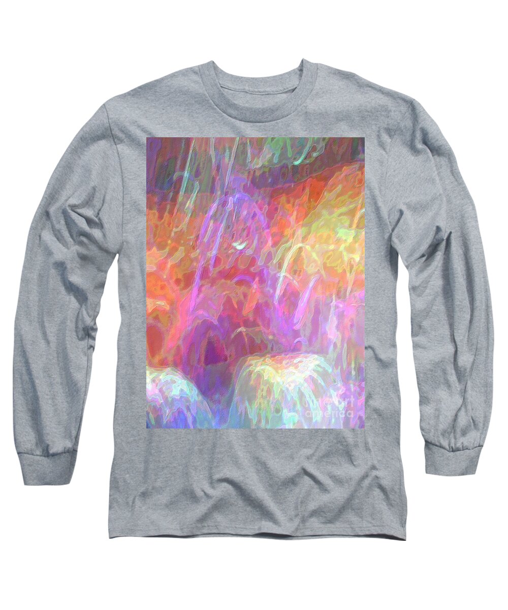 Celeritas Long Sleeve T-Shirt featuring the mixed media Celeritas 31 by Leigh Eldred