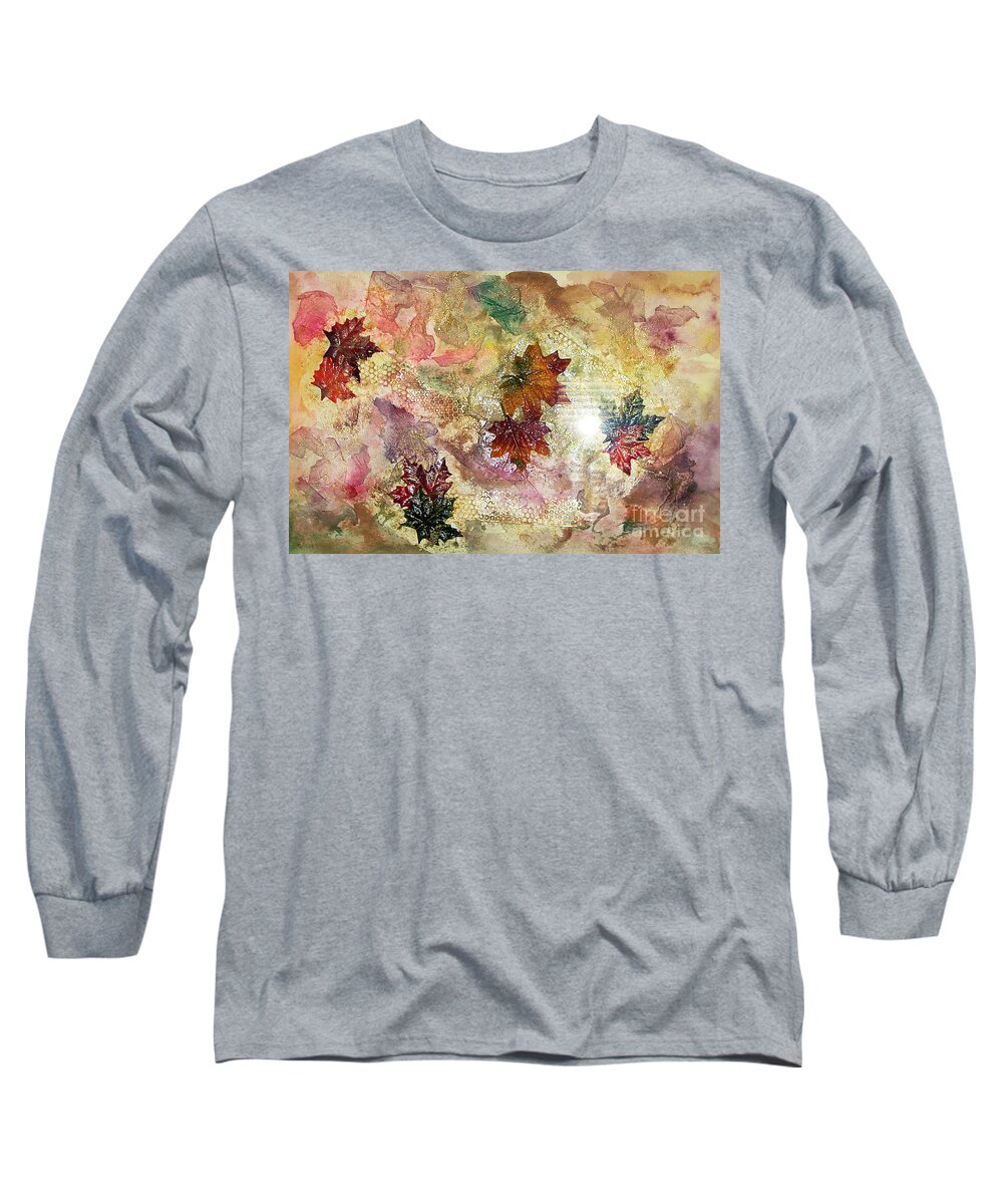 Water Color Abstract Long Sleeve T-Shirt featuring the mixed media Change In You II by Yael VanGruber