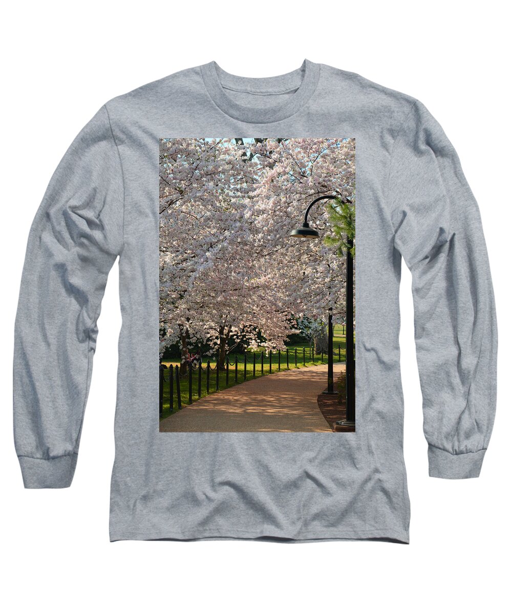 Architectural Long Sleeve T-Shirt featuring the photograph Cherry Blossoms 2013 - 060 by Metro DC Photography