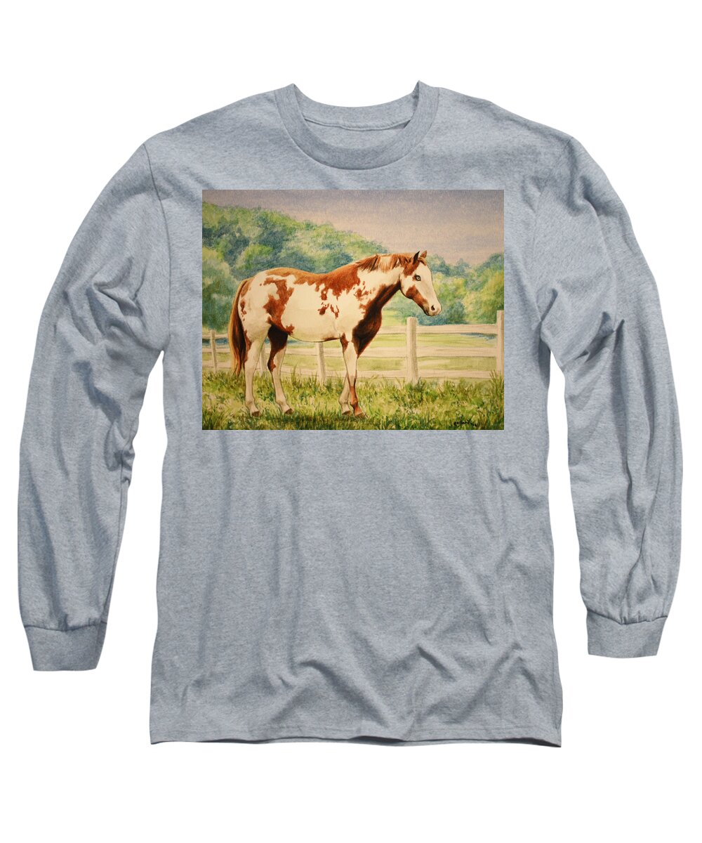 Paint Long Sleeve T-Shirt featuring the painting Cracker by Glenn Pollard