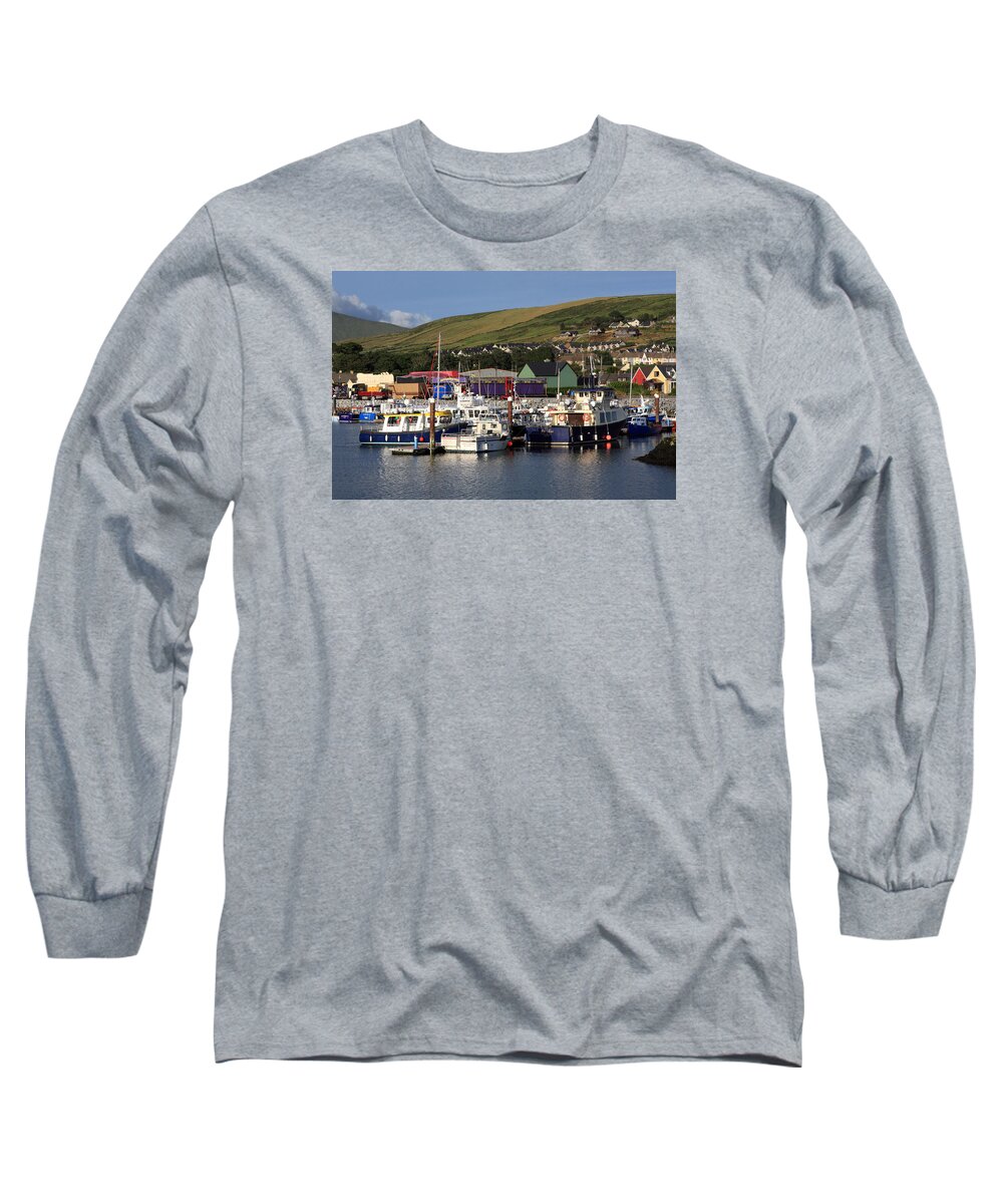 Dingle Long Sleeve T-Shirt featuring the photograph Dingle Harbour County Kerry Ireland by Aidan Moran