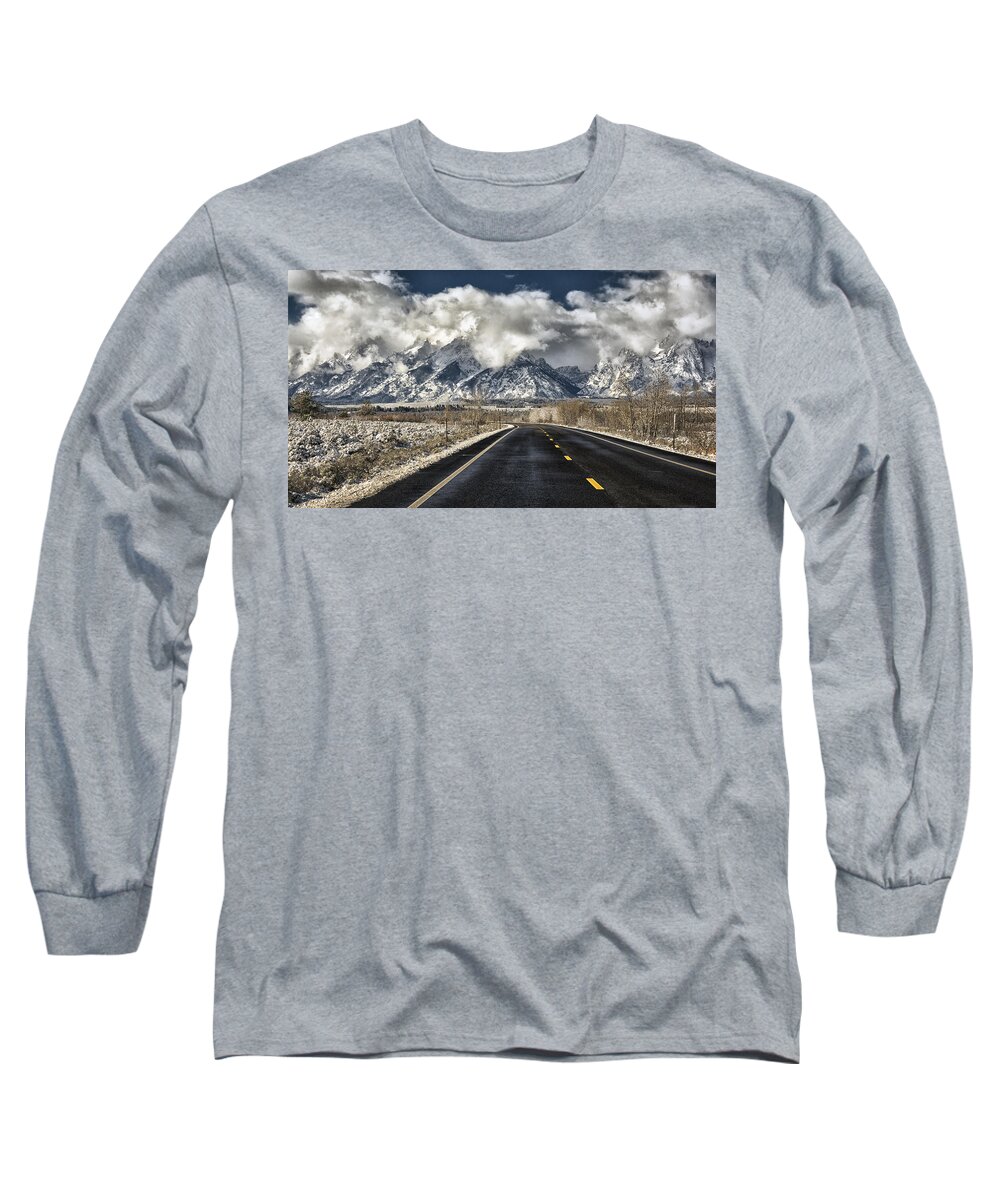 Wyoming Long Sleeve T-Shirt featuring the photograph Double Wide by Robert Fawcett