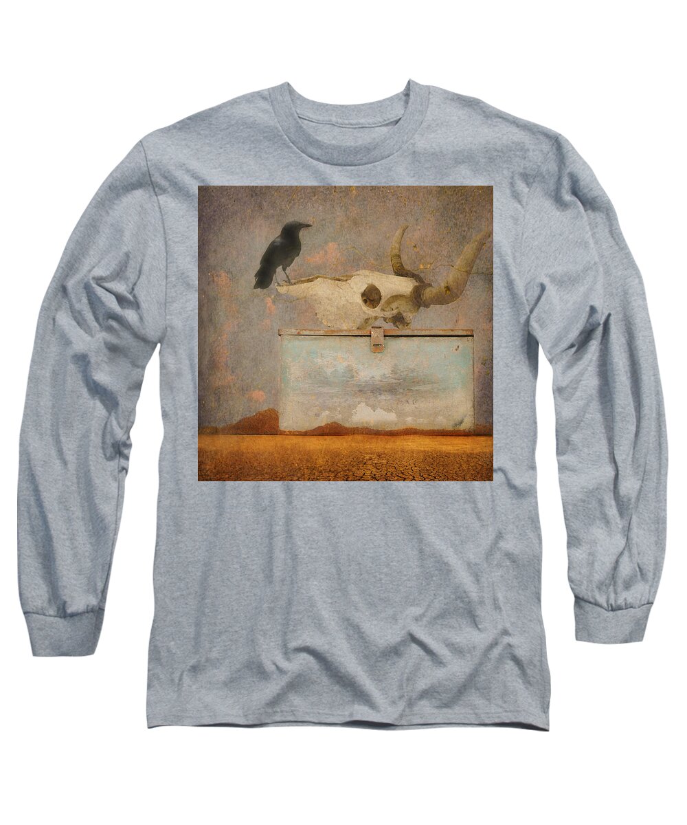 Water Long Sleeve T-Shirt featuring the photograph Drought and the illusion of water by Jeff Burgess