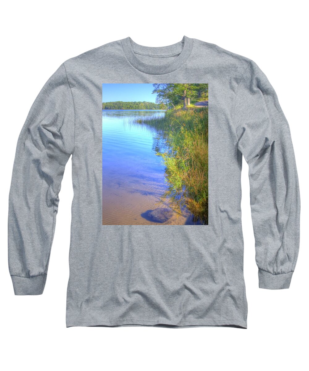 Hdr Long Sleeve T-Shirt featuring the photograph Eagle Point by Larry Capra