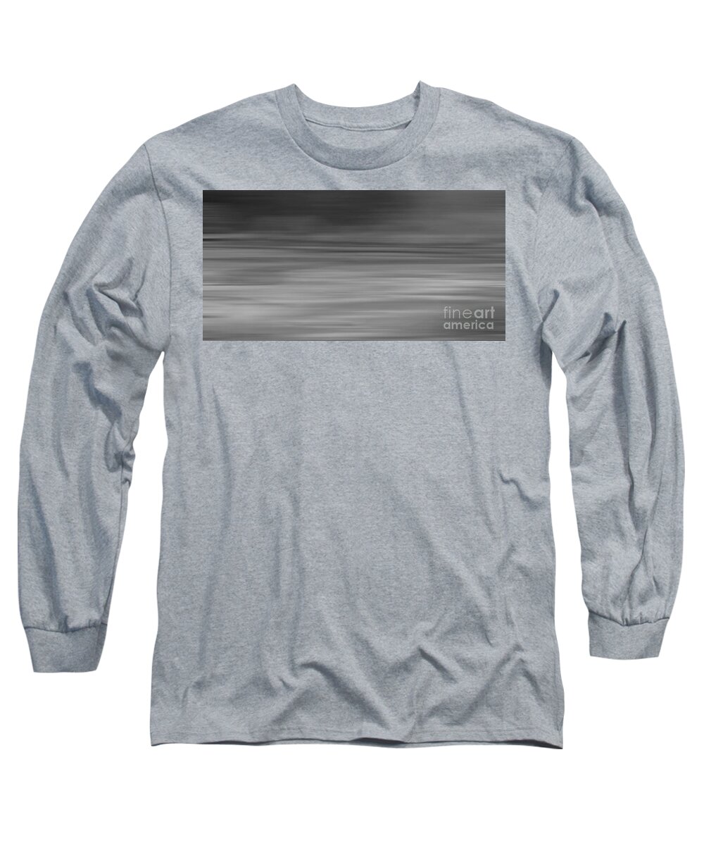 Abstract Paintings Long Sleeve T-Shirt featuring the digital art Abstract Earth Motion Slate by Linsey Williams