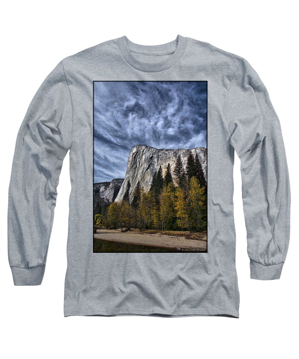 Yosemite Long Sleeve T-Shirt featuring the photograph El Capitan by Erika Fawcett