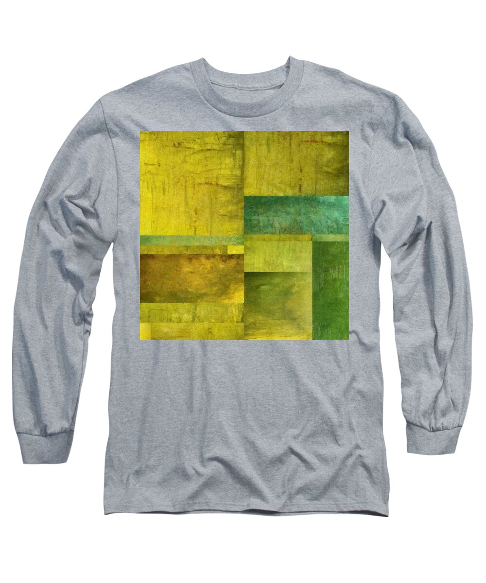 Green Long Sleeve T-Shirt featuring the painting Essence of Green by Michelle Calkins